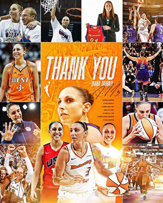  傳奇落幕！WNBA巨星陶樂(lè )西宣布退役 結束20年職業(yè)生涯