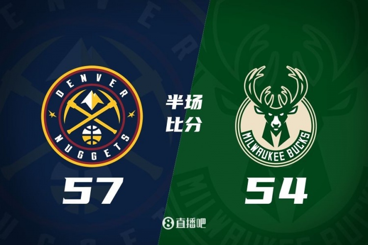 半場(chǎng)戰報:約基奇18分10板5助 字母哥10分7板 掘金領(lǐng)先雄鹿3分