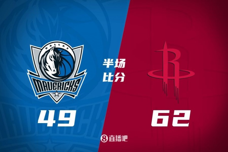  半場(chǎng)戰報：火箭領(lǐng)先獨行俠13分 杰倫-格林12分5板4助 丁威迪13分