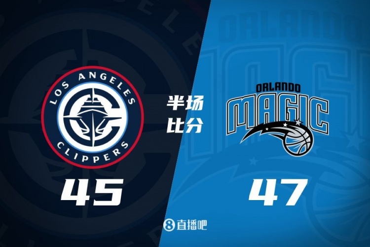  防守大戰！魔術(shù)16-5結束上半場(chǎng)47-45快船 班凱羅16分祖巴茨13+10