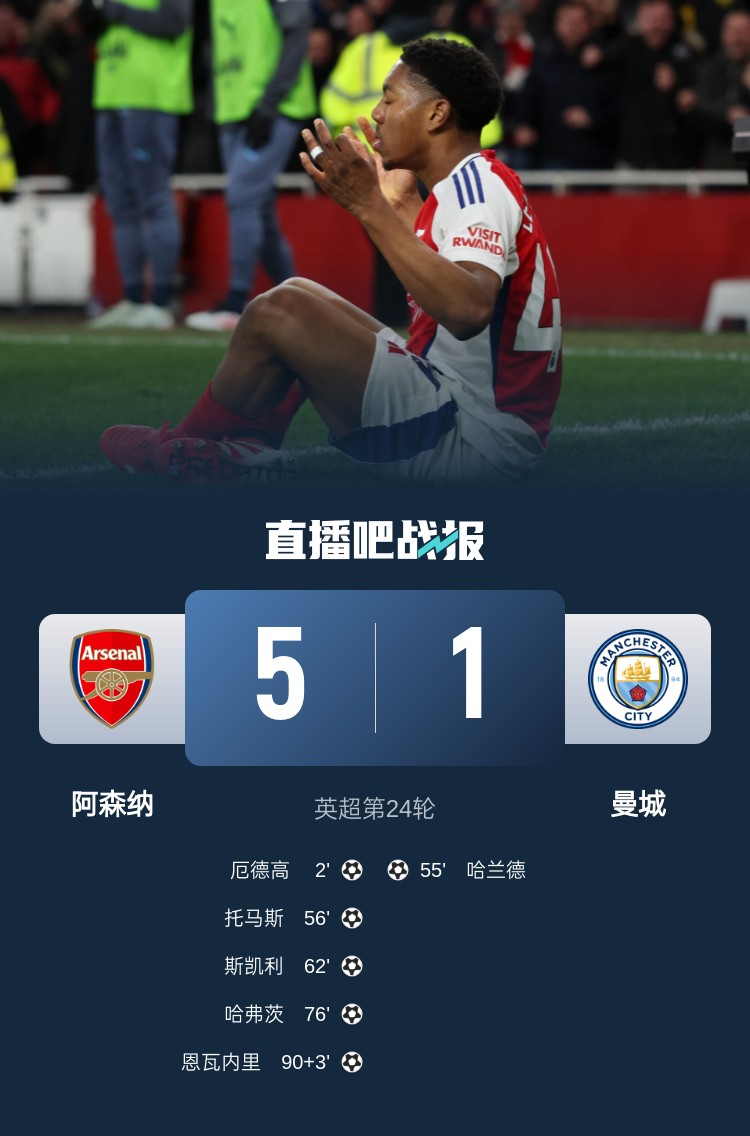 硬氣槍手無(wú)畏強敵!阿森納本賽季5-1碾壓曼城,3-0完勝皇馬